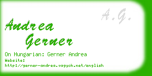 andrea gerner business card